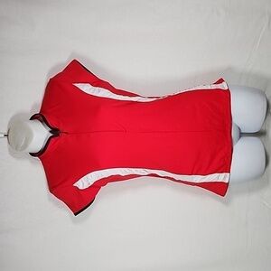 🤍ALII Lifestyle Women's Antoinetta Cap Sleeve Mandarin Collar Bike Jersey